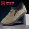 Shanghai Warrior Men's Slip-On Leather Casual Shoes, Non-Slip Soft Sole, Perfect for Travel and Outdoor Activities