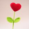 Handmade Crochet Bouquet 45cm Length Knitting Flowers Creative Crochet Flowers  Wedding Gift