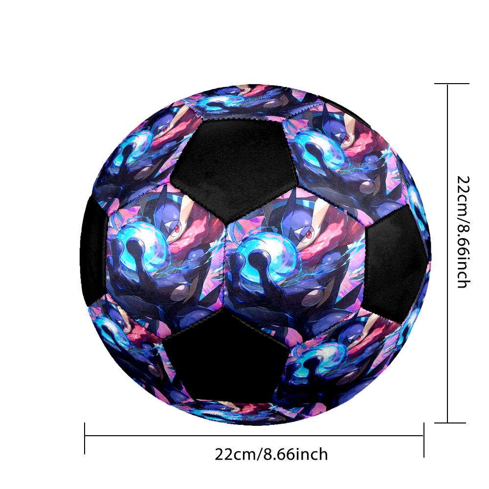 Pokemon Indoor Soccer Ball Colorful Machine Stitched PVC Size 5 Team Training Competition Ready Durable High-Bounce Cool Sports Gift