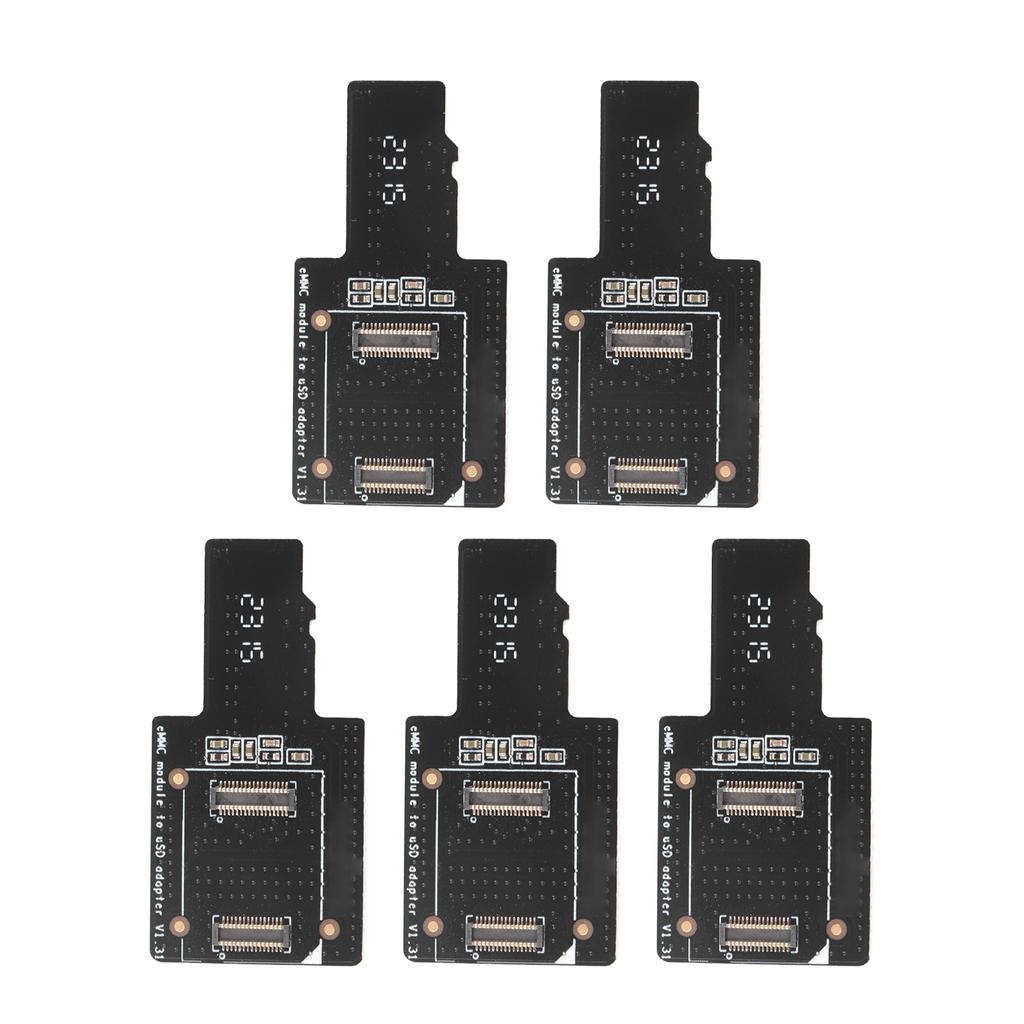 5 Pcs EMMC to USD Board Produce Intermittent Images Precise EMMC to Storage Card Adapter Board for