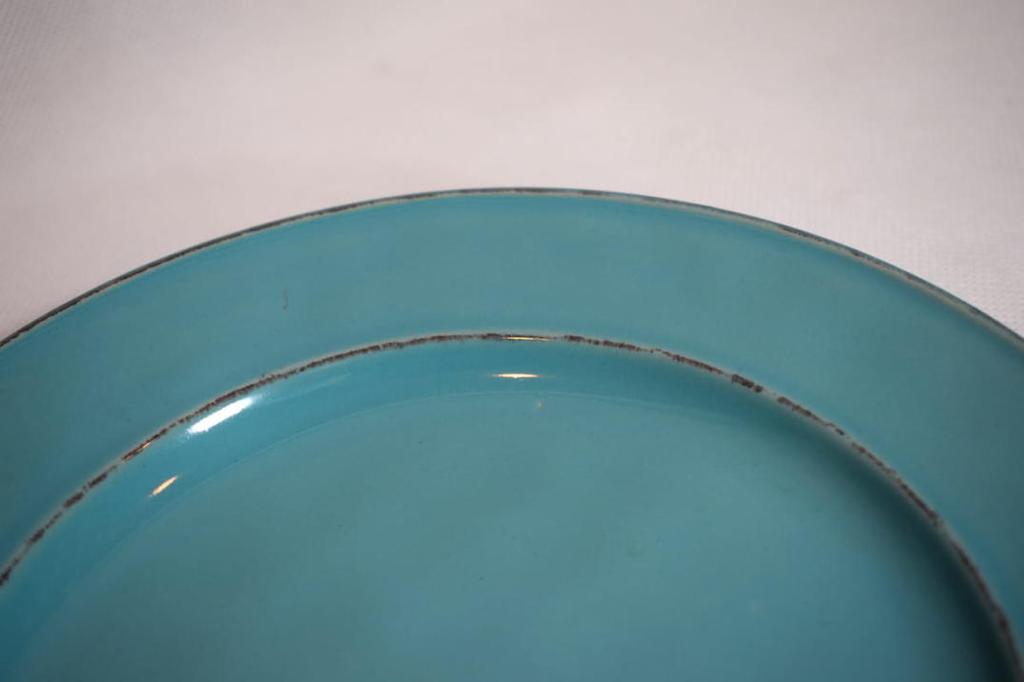 Vintage Turquoise Dinner Plate 28.5 cm