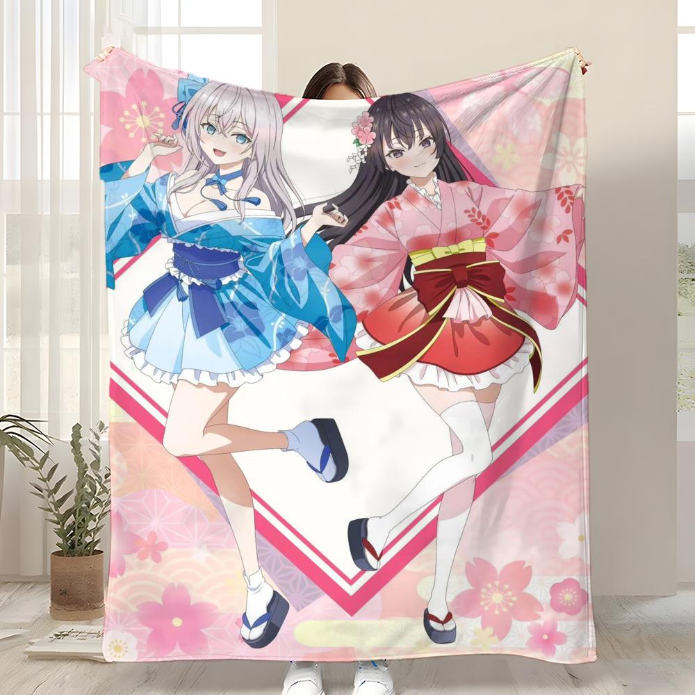 Alya Sometimes Hides Her Feelings In Russian Throw Kid-Friendly Flannel Throw Blanket Soft Warm Anti-Static Washable All Season