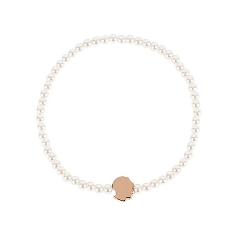 RACOHA Face It Bracelet (Austrian Pearl Silver Bracelet)