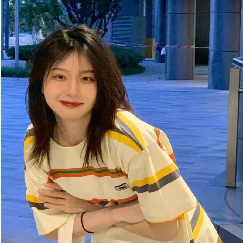 

Новая летняя парная футболка с коротким рукавом для мужчин, свободная футболка с круглым вырезом в японскую черно-белую полоску для мужчин 3XL