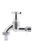 GARDENA Side Faucet with 21mm for 13mm Coupling, Indoor/Outdoor, Silver, (G 1/2") Thread, (1/2") Hose, 7330-20