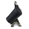 Vintage Genuine Leather Key Wallet Women Keychain Covers Zipper Key Case Bag Men Key Holder Housekeeper Keys Organizer Pouch