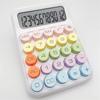 Calculator Typewriter-Inspired Round Button Large Screen Portable Easy to Use Calculator for Office School Home