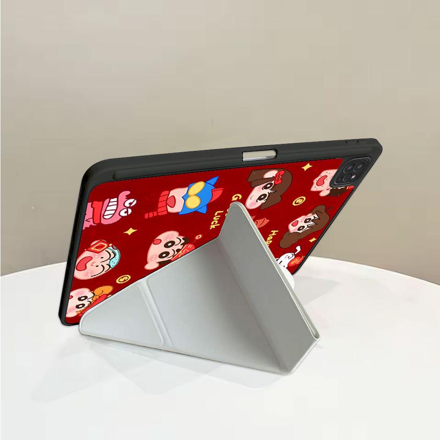 Cute Cra-yons Shin-chans Anime Tablet Case For iPad Pro 11th 10th 9th 8th 7th 12.9inch Air 4 5 M3 M2 1 2 M4 11inch Mini 6 7 Pro