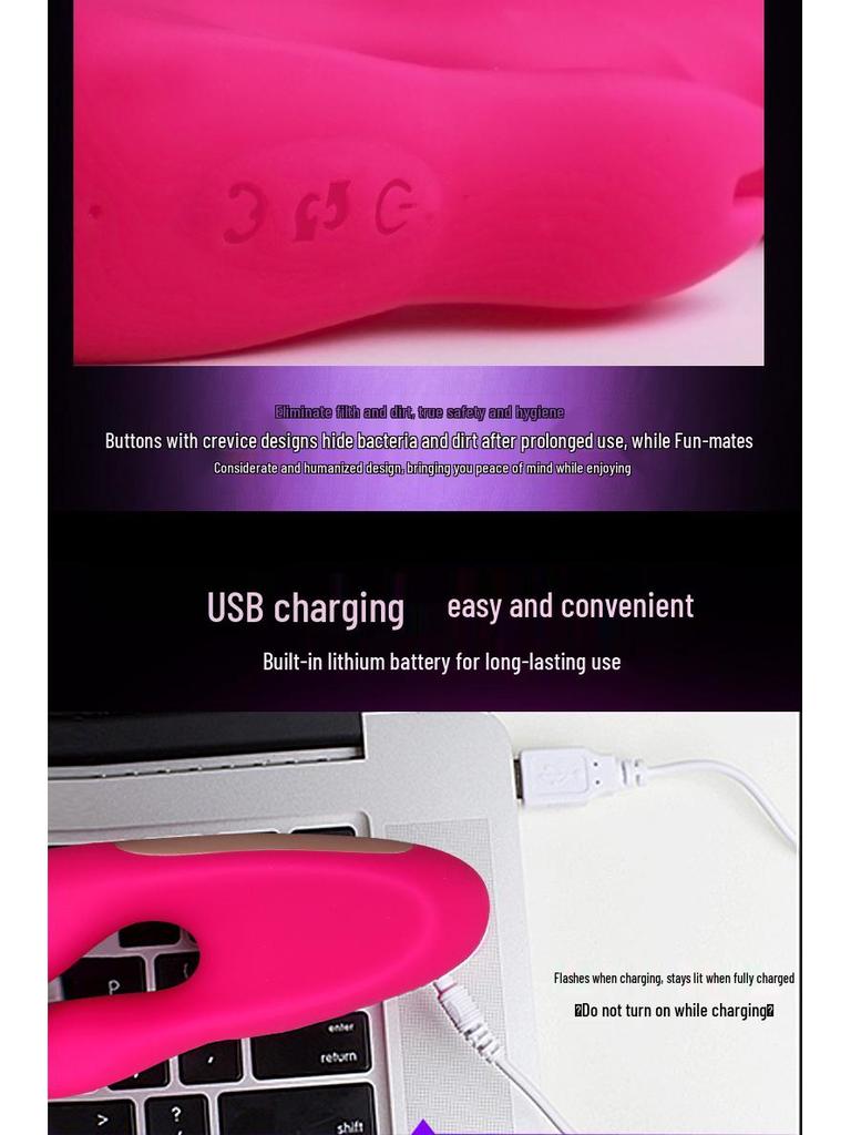 Double-Ended Electric Silicone Massager - Little King Kong Vibrator