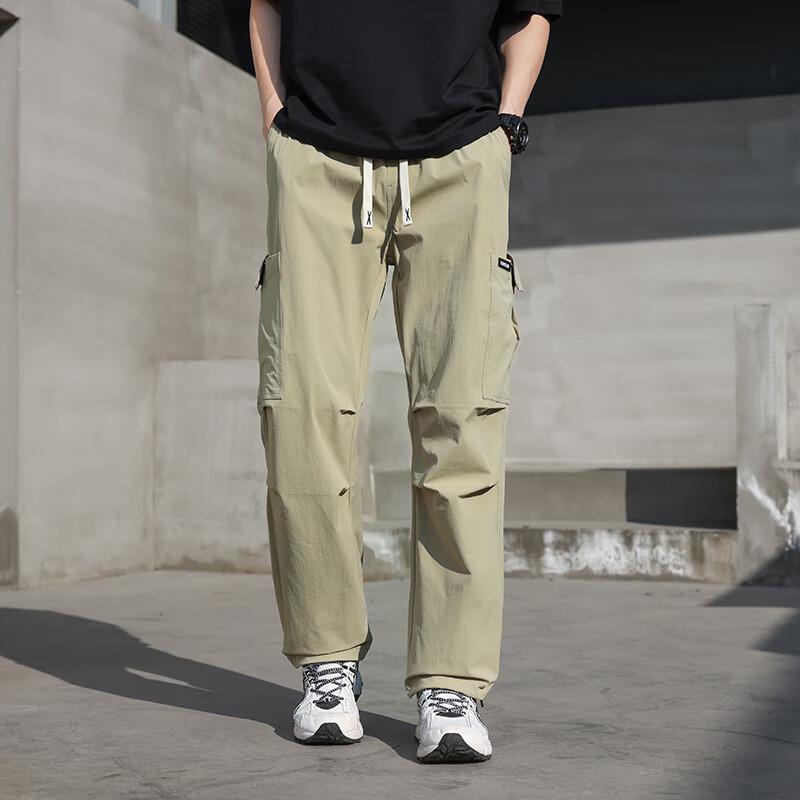 Firstview Men's Lightweight Ice Silk Cargo Pants