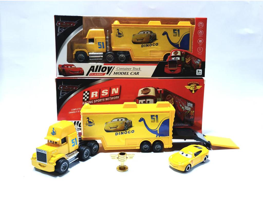 Cars 3 Lightning McQueen & Storm Alloy Toy Set - Black, Mater Edition, Kids' Gift