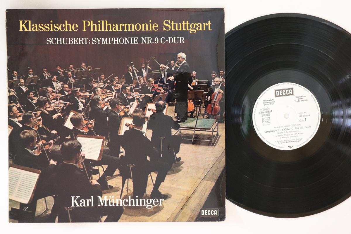 

LP Record KARL MUNCHINGER KLASSISCHE PHILHAR Schubert Symphonie Nr. 9 Cdur SXL21190BPROMO DECCA 1970 Germany Classical Used