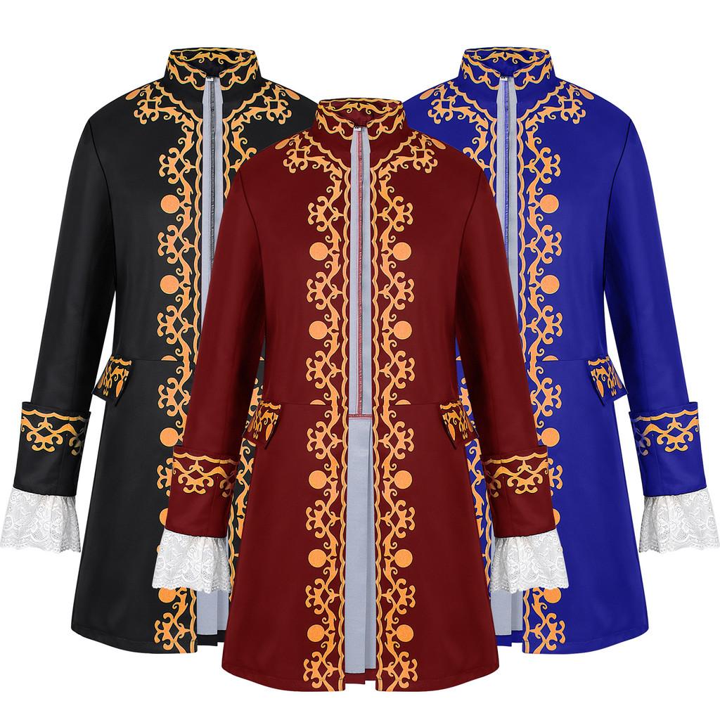 Tailcoat Medieval Mens Jacket For Fantasy Cosplay Roleplay Clothing Costume