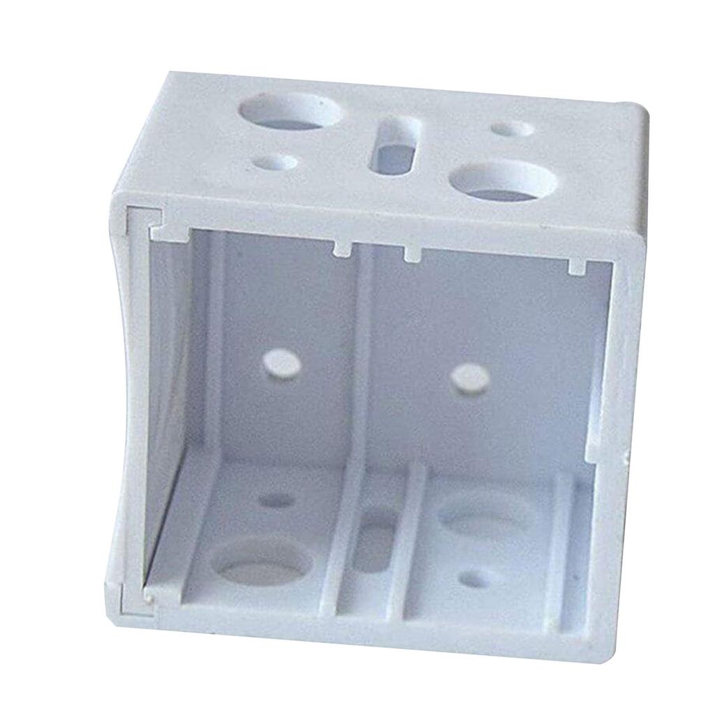 6Pieces White Color Mounting Brackets Blind Brackets Rust Resistant Headrail Track End Holder for Window Blinds Headrail