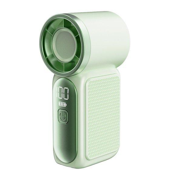 Mini High Speed Handheld Fan 3000mAh LED Display Portable Turbo Fan Desk Fan Outdoor Cooling Rechargeable Fan