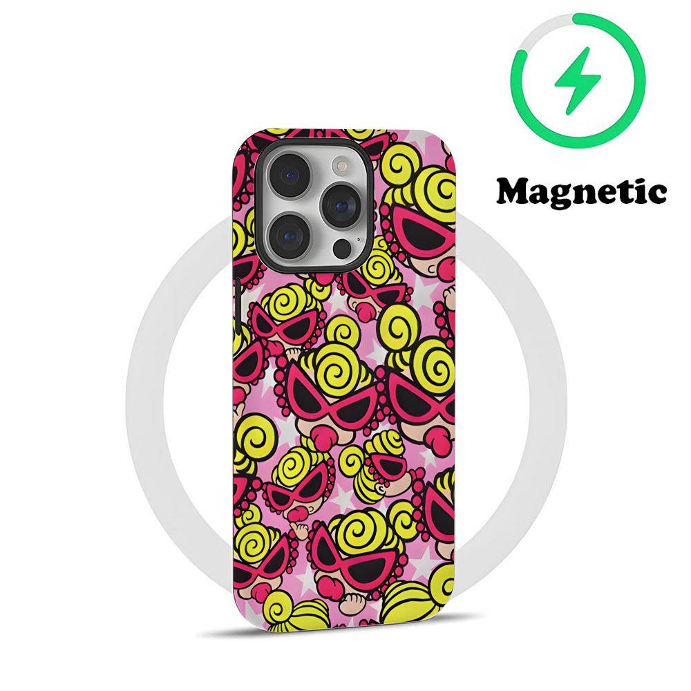 Japan Fashion Hysteric Mini Phone Case Magnetic For IPhone 16 15 14 13 12 11 Pro Max X XR XSMax 7 8 Plus Glossy Film Hard PC Co
