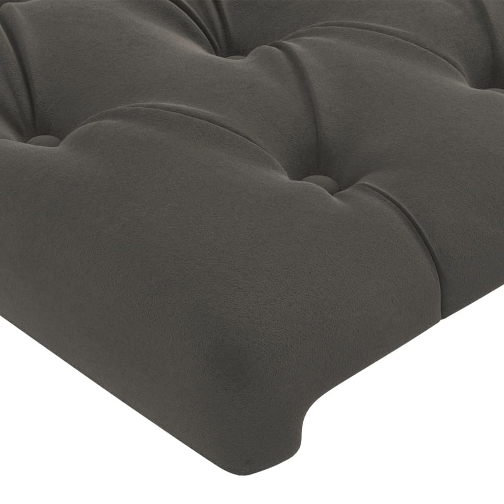 Vidaxl Wingback Headboard, Dark Gray, 183X23X78/88 Cm, Velvety