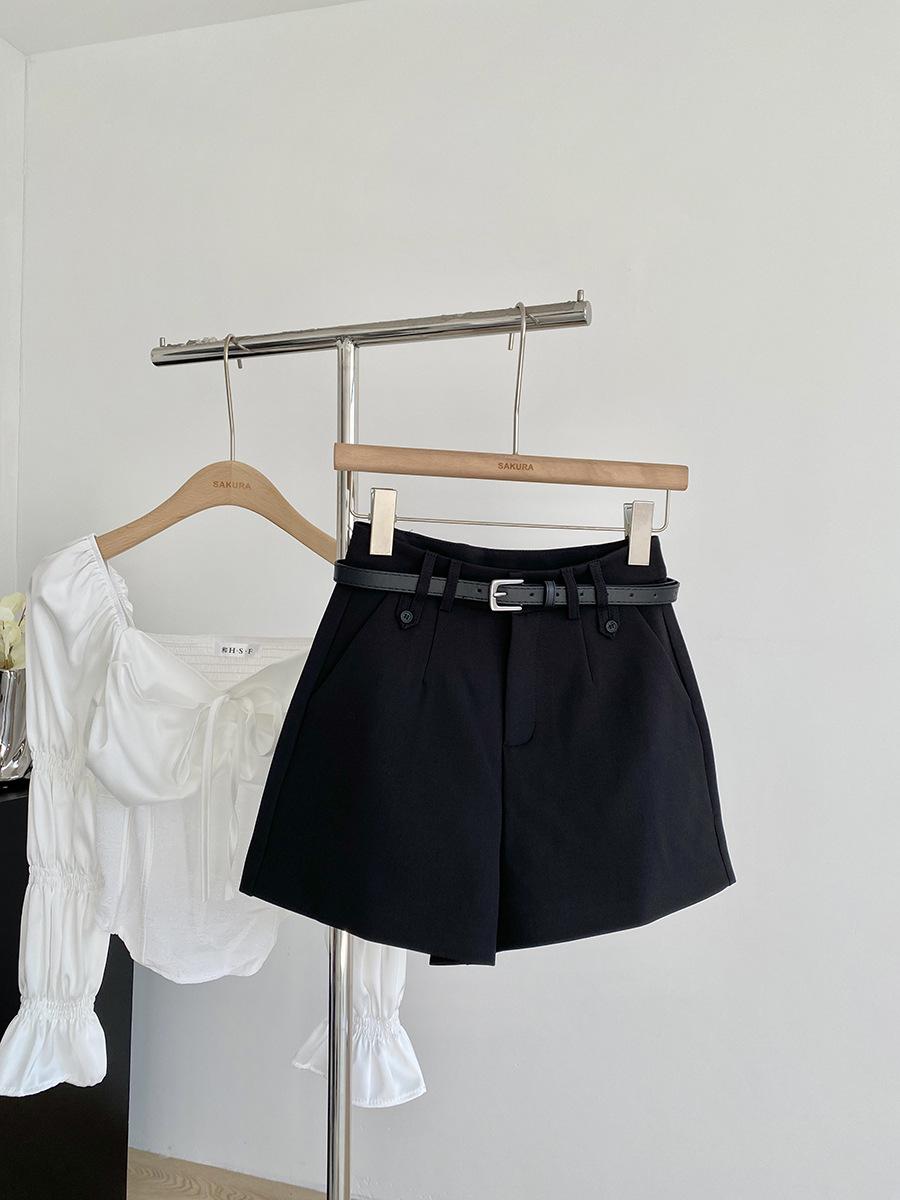 

Летние повседневные шорты в корейском стиле, облегающие, с высокой талией и широкими штанинами XS