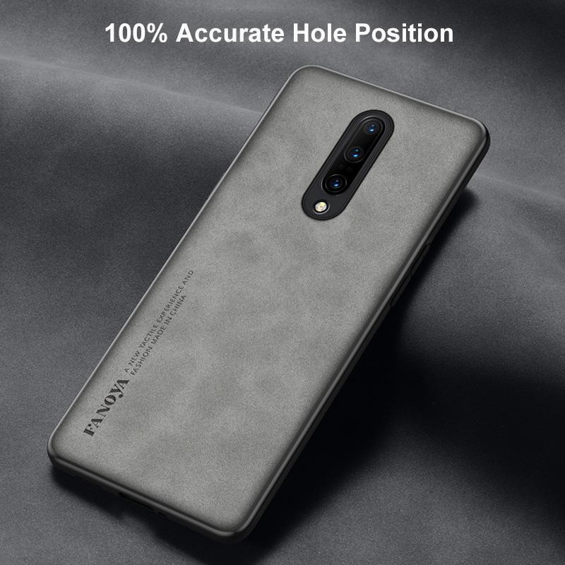 Lyxigt läderfodral för OnePlus 7 7T 8 Pro 8T fodral Matt silikontelefonfodral för OnePlus 5 5T 6 6T One Plus 7 8 T 7Pro Coque