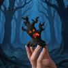 Realistic Tree Monsters Sculptures Halloween Miniature Demons Ornaments, Resin Micro Landscape Figures, Dark Gift for Handicraft Lovers Forest
