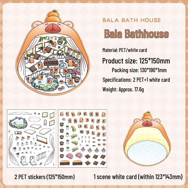 Popular Cartoon Scenery 3D DIY Stickers for Kids