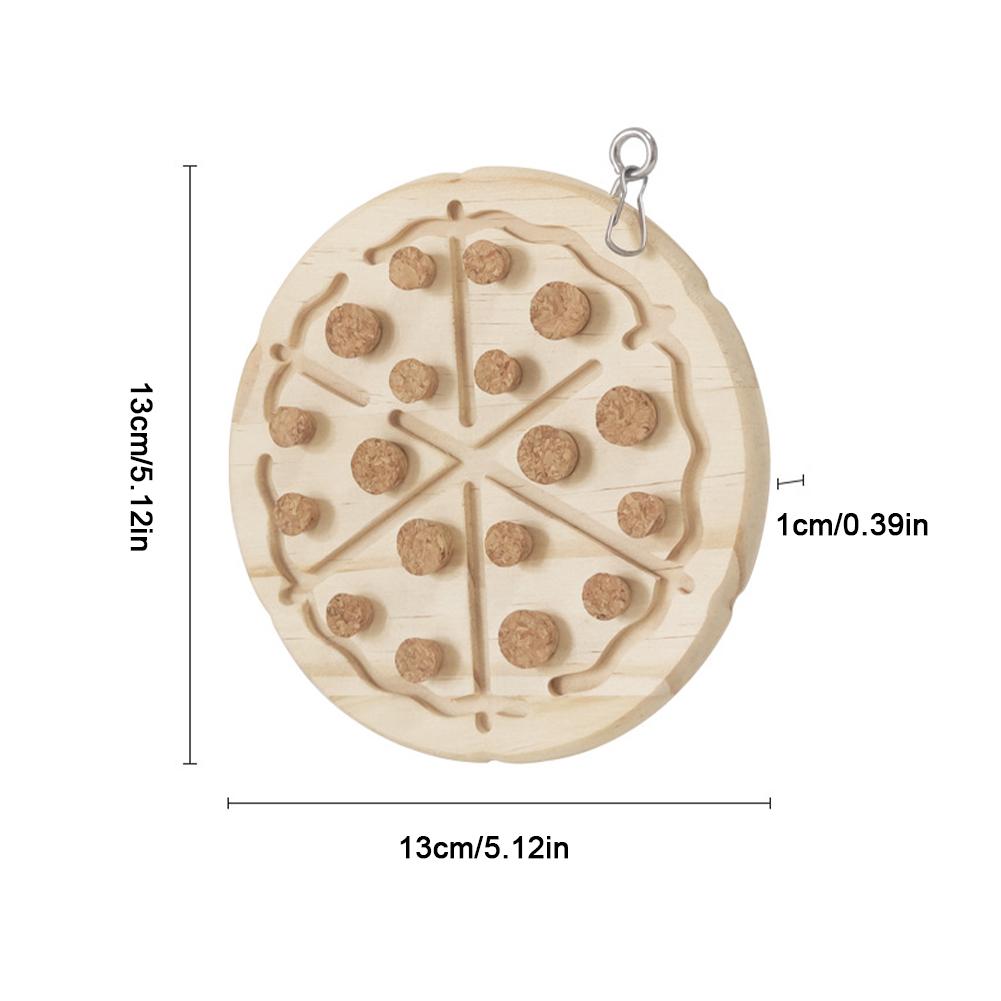 Parrot Chewing Toys Natural Wooden Parrots Block Cork Puzzle Toy Hanging Small Birds Playing Tearing Toy Bird Accessories