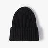Winter Rough Wool Embroidered Knitted Hat, New Thickened Solid Warm Ear Protection High Top Cold Hat