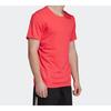Adidas T Shirts Men's Red Crew Neck Moderate Straight Fit DQ1852
