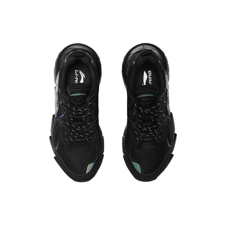 Li Ning Omen Textile, Synthetic Leather, Split Suede Abrasion Resistant Breathable Low Top Sports Casual Shoes Men's ARLQ035-4
