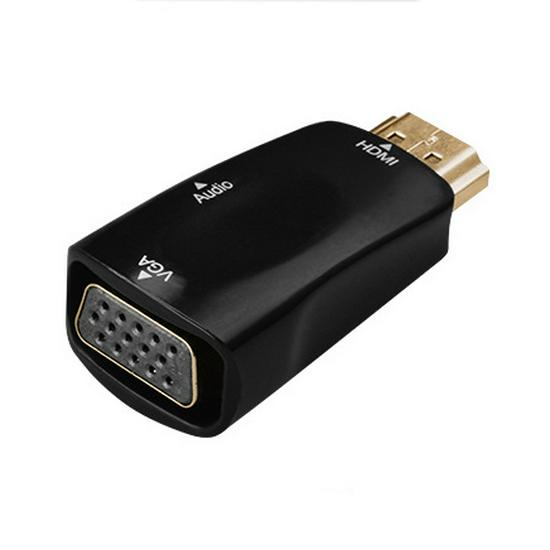 High-Definition HDMI To VGA Audio Converter 1080P for Computer and Projector