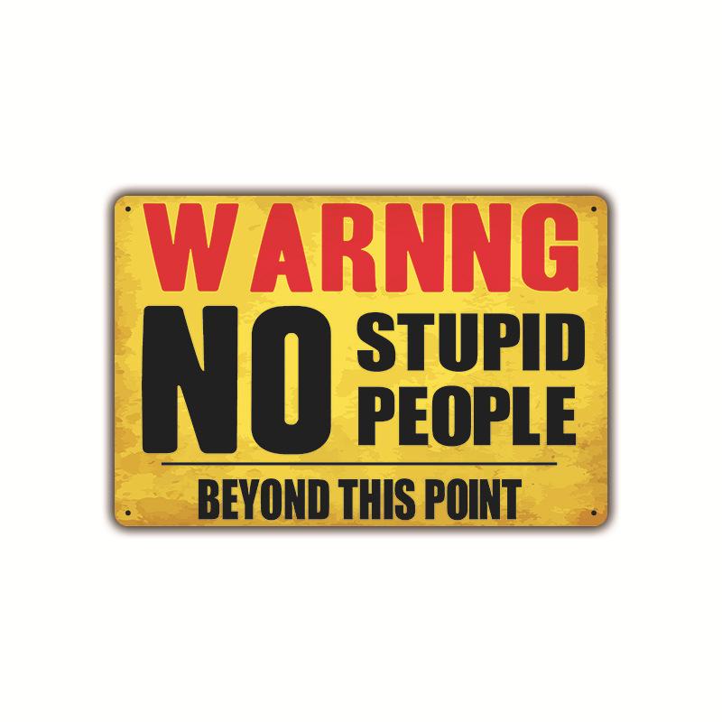 

Винтажное оловянное искусство дворовой собаки: Сад Нет - Предупреждающий знак для украшения дома 20x30cm сливовый