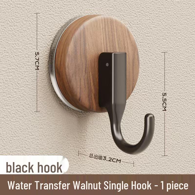 Holzmaserung Saugnapf Haken - Bohrlos, Starke Tragkraft, Rückstandsfrei für Küche, Bad oder Wohnheim.