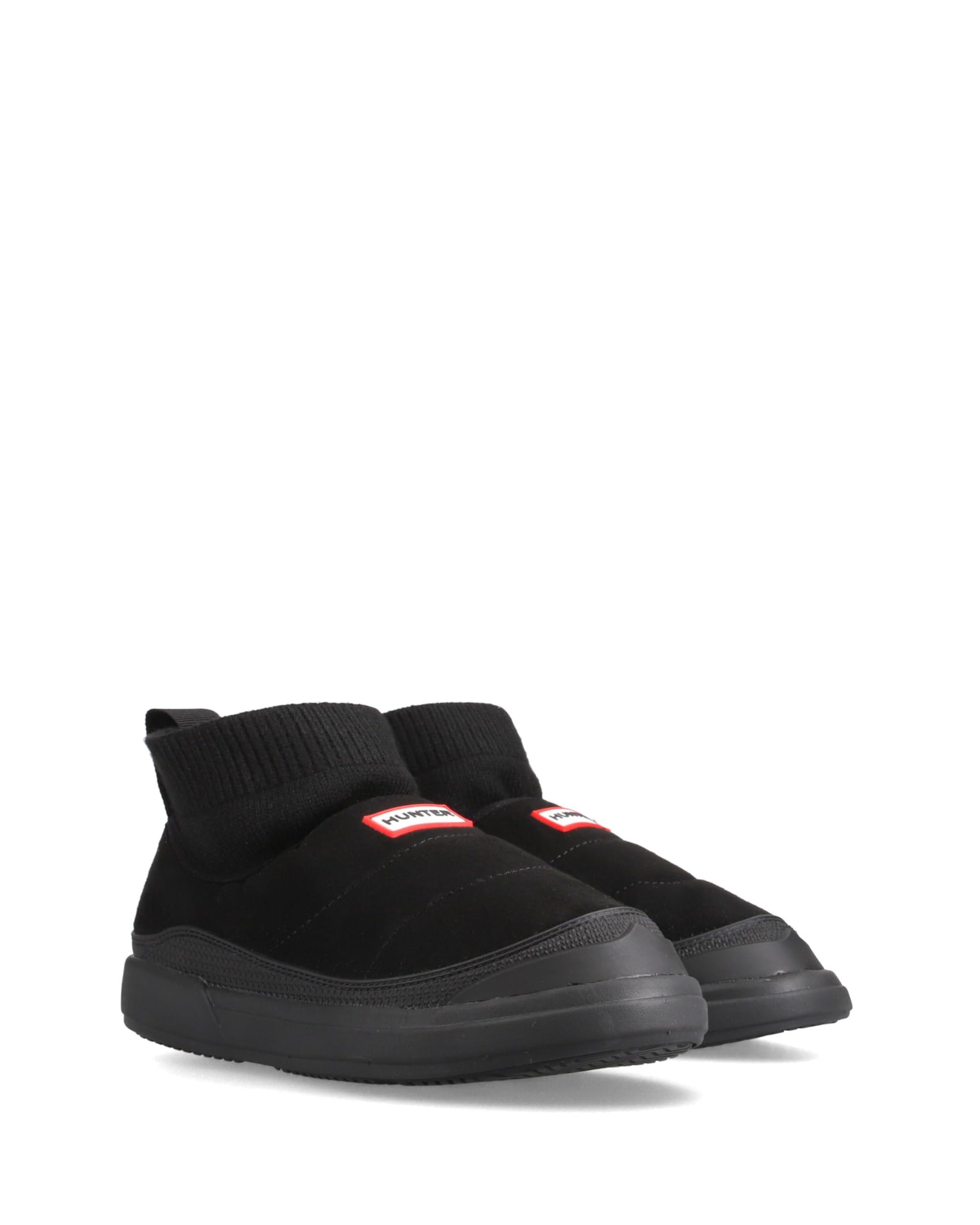 

Hunter FAUX SUEDE KNITTED CUFF Size cm U-IN/OUT BOOT, Black, 28.0 чёрный