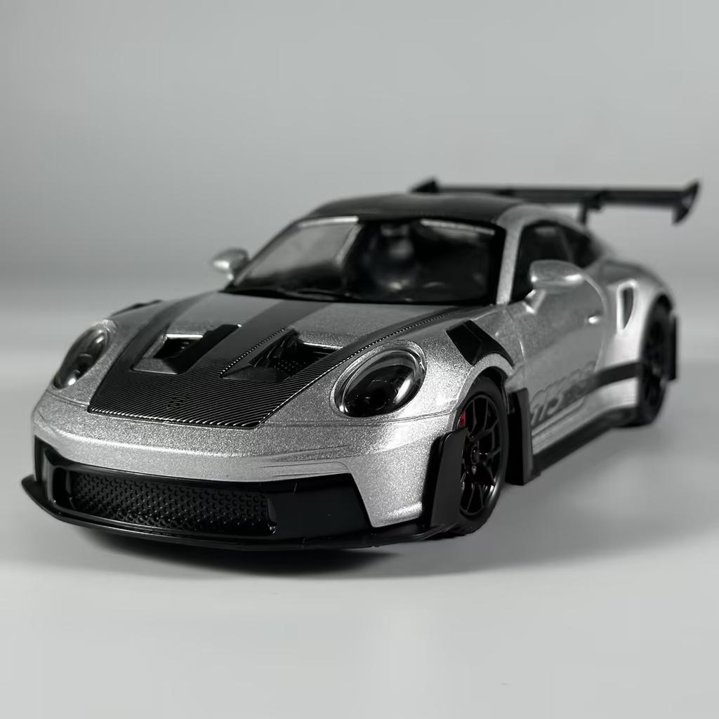 1:24 Porsche 911 GT3 RS 992 Generation GT Sports Car Alloy Metal Diecast Model Car Sound & Light Pull Back Toy Collectibles Gift