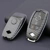 Remote Key Fob Case Cover Carbon Fiber Style ABS Fit for Mercedes Benz A B C E S G Class GLA GLC GLE CLA EQA EQB X243 EQC N293