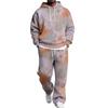 Men's Hoodie and Sweatpants Set with Elastic Waist, Casual Two Piece Outfit