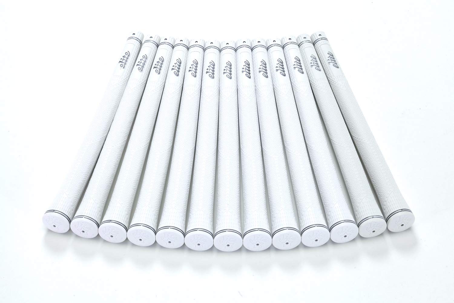 

elitegrips Гольф Грипсы CX50 Серебристые Без Задней Линии Набор из 13 штук, Белый,