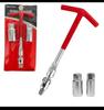 Dual-Purpose Universal Spark Plug Socket Wrench for Car & Motorcycle (16mm/21mm)
