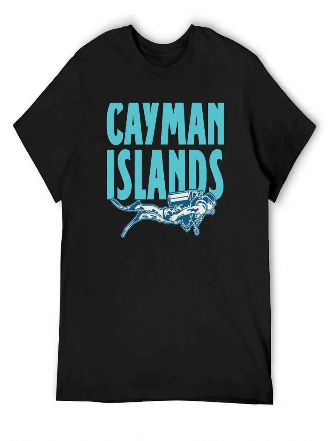 Cayman Islands Diving T-Shirt Graphic Tee Shirt Summer Tops Summer Top Shirts Men S разноцветный