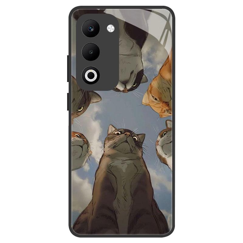 For OPPO A5 A5M Case Luxury Tempered Glass Phone Case For Oppo A5i Pro Shockproof Hard PC Back Cover Camera Protection Fundas