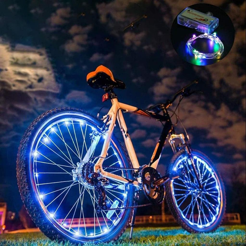 Set of 1 LED Bike Wheel Light Brightly Visible from