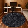 1pc Marble texture Round Chair mat Area Rug - Non-Slip, Floor Mat for Office, Bedroom, and Indoor Decor -1002111
