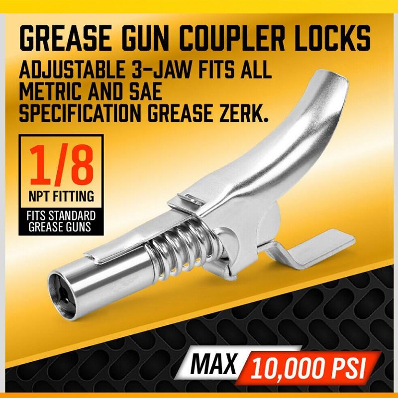 Buy Grease Gun Adapter Hose Kit Gun Lock Grease Coupler Quick Release