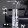 FUGUANG 400ml Portable Glass Tea Infuser Bottle