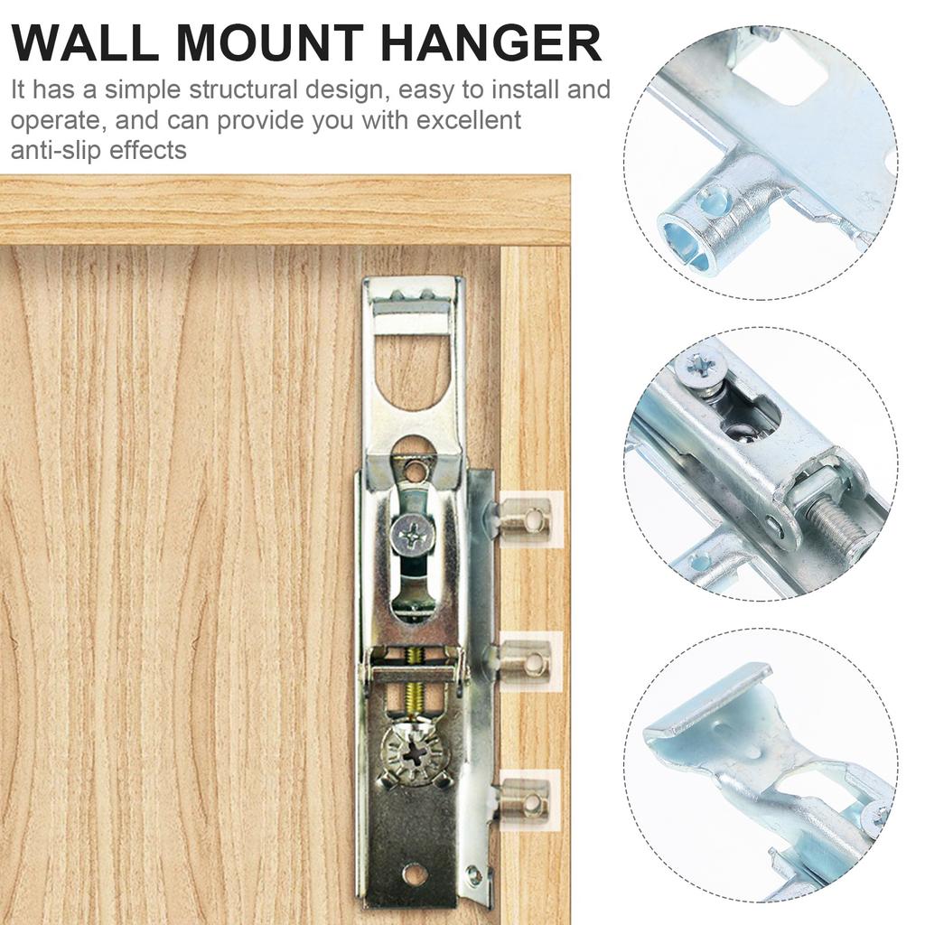 Steel Cabinet Hanging Kit Cabinet Hanging Code Hanger Cupboard Metal Suspension Fitting Steel Heavy Duty Clothes Closet Wall