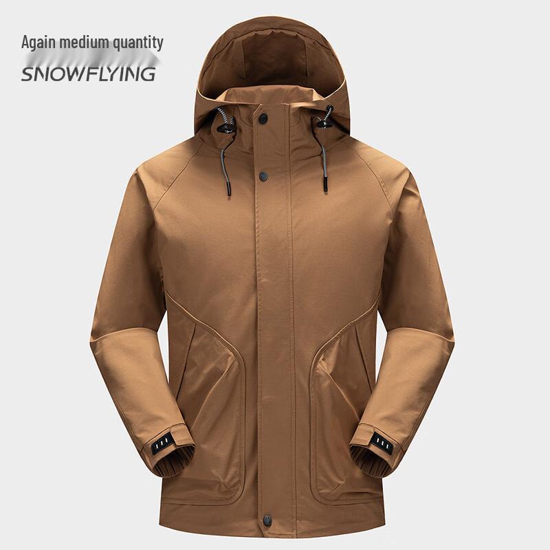 SNOWFLYING Men's 2025 Outdoor Hooded Jacket X405116041F