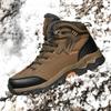 39-47 Muži Plus sametové vysoké outdoorové boty Velké lezecké boty Plus vlasy teplé turistické boty