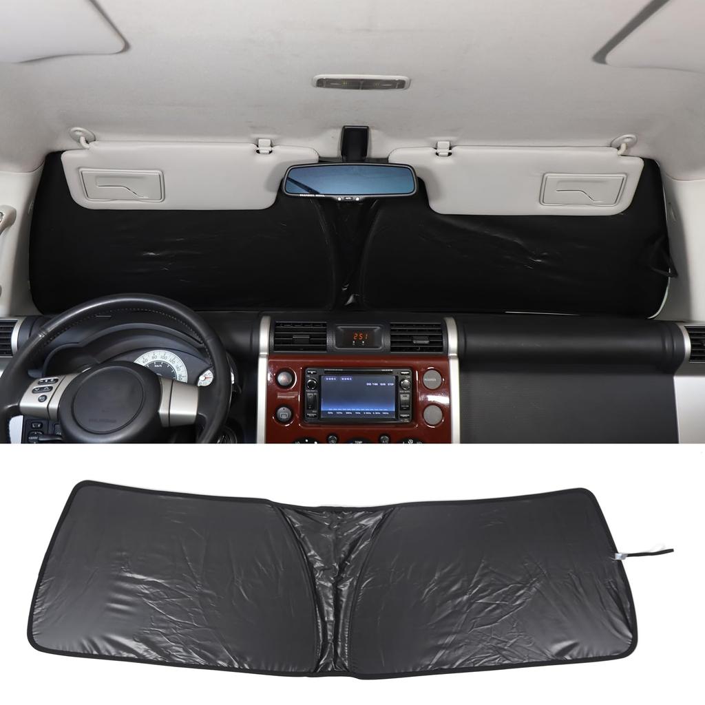 Car Sunshade for Toyota FJ Cruiser UV Windshield Car Front Light Heat UV Compact Interior Design (2007-2021), Protection, Sunshade, Shade, Sunshade,