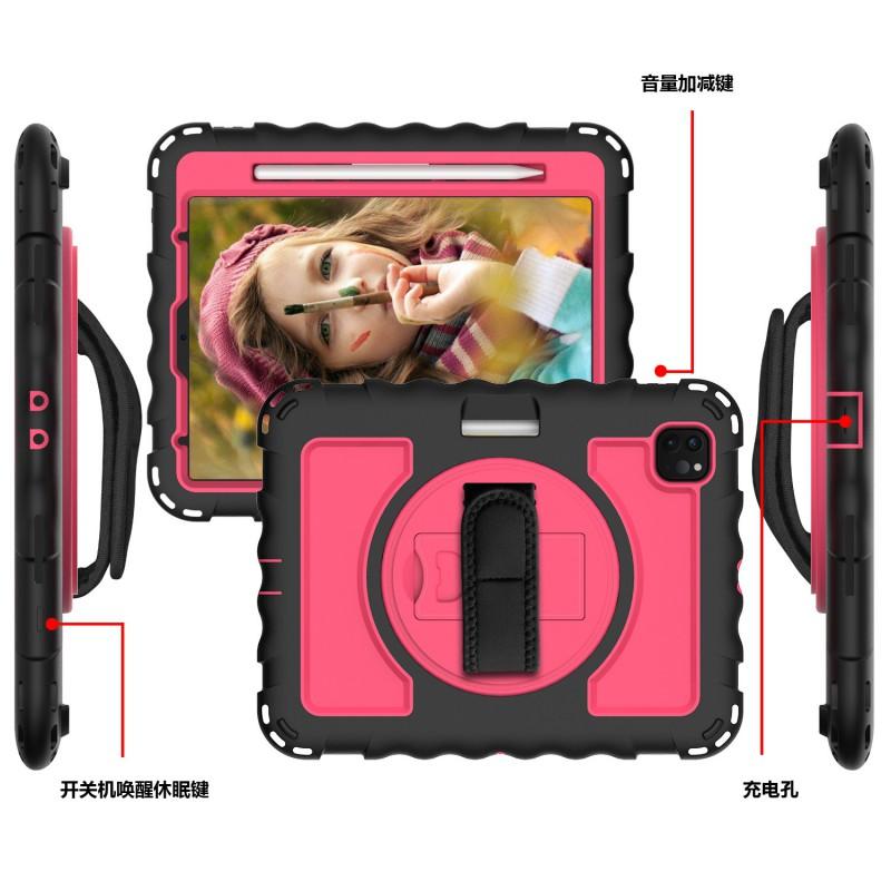 Silicone Shockproof Case IPad Pro 11 Inch With Rotating Stand Full Coverage Protective Cover Moms Students