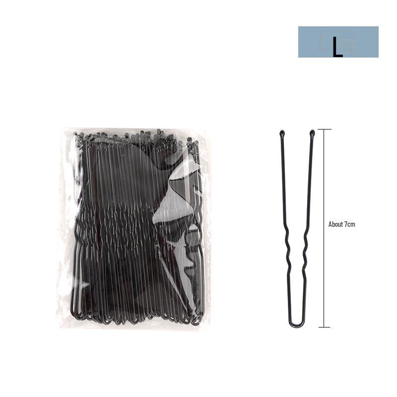 Black U-Shaped Bold Hair Clip – Large Fixing Tool & Side Clip